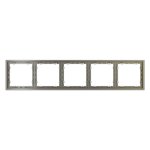 Рамка пластиковая VOLTUM S70 на 5 постов, (шелк) (VLS100504)