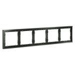 Рамка пластиковая VOLTUM S70 на 5 постов, (титан) (VLS100506)