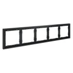 Рамка пластиковая VOLTUM S70 на 5 постов, (графит) (VLS100507)