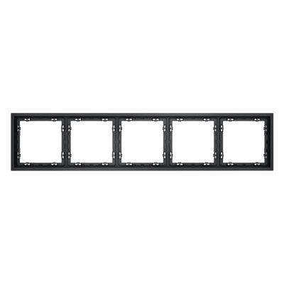 Рамка пластиковая VOLTUM S70 на 5 постов, (графит) (VLS100507)