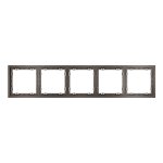 Рамка пластиковая VOLTUM S70 на 5 пост, (капучино)