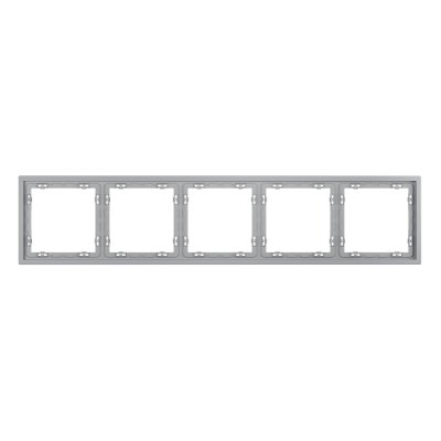 Рамка пластиковая VOLTUM S70 на 5 постов, (серый)