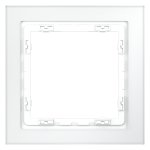 Рамка стеклянная VOLTUM S70 на 1 пост, (белый,матовый,стекло) (VLS110102)