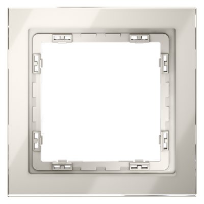 Рамка стеклянная VOLTUM S70 на 1 пост, (кашемир, стекло) (VLS110103)