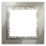 Рамка стеклянная VOLTUM S70 на 1 пост, (шелк, стекло) (VLS110104)