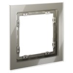 Рамка стеклянная VOLTUM S70 на 1 пост, (шелк, стекло) (VLS110104)
