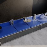 Рамка стеклянная VOLTUM S70 на 3 поста, (титан, стекло) (VLS110306)