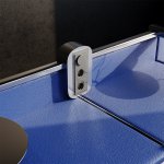 Рамка стеклянная VOLTUM S70 на 3 поста, (титан, стекло) (VLS110306)