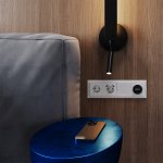 Рамка стеклянная VOLTUM S70 на 4 поста, (белый,матовый,стекло) (VLS110402)