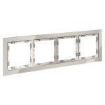 Рамка стеклянная VOLTUM S70 на 4 поста, (кашемир, стекло) (VLS110403)