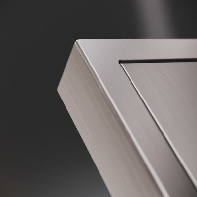 Клавиша для выключателя/переключателя одноклавишного, S70 Metal (никель) Клавиша для выключателя/переключателя одноклавишного, S70 Metal (никель)