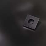 Накладка для розетки с заземлением, S70 Metal (антрацит)