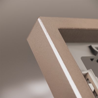 Рамка металлическая на 3 поста, S70 Metal (платина) Рамка металлическая на 3 поста, S70 Metal (платина)