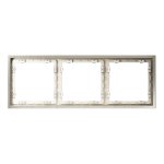 Рамка металлическая на 3 поста, S70 Metal (никель)
