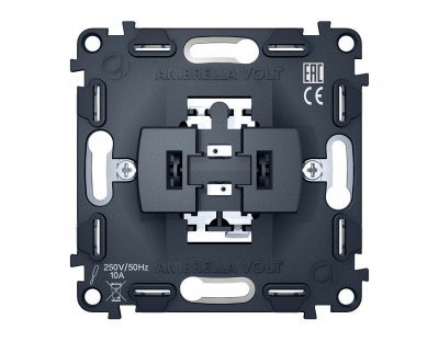 Механизм 1-клавишного проходного выключателя 10A-250V QUANT VM105 Ambrella Volt Механизм 1-клавишного проходного выключателя 10A-250V QUANT VM105 Ambrella Volt