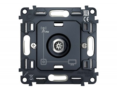 Механизм TV розетки оконечной 50-870 MHz 1dB QUANT VM202 Ambrella Volt Механизм TV розетки оконечной 50-870 MHz 1dB QUANT VM202 Ambrella Volt