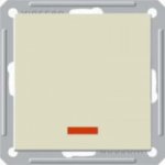 Выключатель Wessen 59 с/у без рамки одноклавишныйС индик. (250В, 16АХ) слоновая кость (VS116-153-2-86)