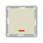 Выключатель Wessen 59 с/у без рамки одноклавишныйС индик. (250В, 16АХ) цвет (VS116-153-25-86)