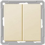 Переключатель Wessen 59 с/у без рамки 2КЛ. (250В, 16АХ) слоновая кость (VS616-256-2-86)
