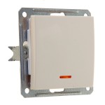 Выключатель/переключатель Wessen 59 с/у без рамки С индик. слоновая кость (VS716-159-2-86)