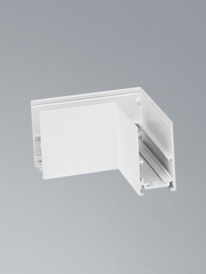 Коннектор угловой горизонт. 20 мм магнитный 80*80 мм для накладного шинопровода, белый Vitaluce VT0200025-00