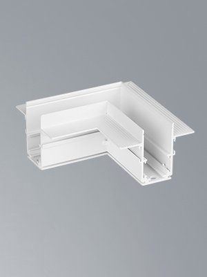 Коннектор угловой горизонт. 20 мм магнитный 100*100 мм для шинопровода скрытой установки, белый Vitaluce VT0200028-00