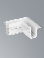 Коннектор угловой горизонт. 20 мм магнитный 100*100 мм для шинопровода скрытой установки, белый Vitaluce VT0200028-00