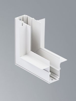 Коннектор угловой внутренний 20 мм магнитный 100*100 мм для шинопровода скрытой установки, белый Vitaluce VT0200030-00