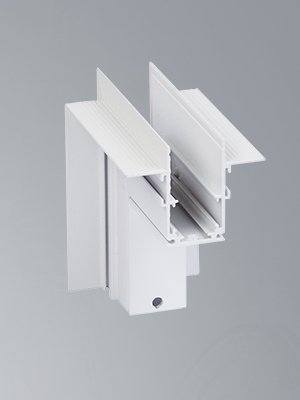 Коннектор угловой наружный 20 мм магнитный 100*100 мм для шинопровода скрытой установки, белый Vitaluce VT0200032-00