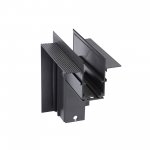 Коннектор угловой наружный 20 мм магнитный 100*100 мм для шинопровода скрытой установки, черный Vitaluce VT0200032-01