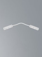 Поворотный коннектор питания 48В для магнитного шинопровода 20 мм, белый Vitaluce VT0200036-00