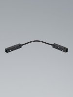 Поворотный коннектор питания 48В для магнитного шинопровода 20 мм, черный Vitaluce VT0200036-01