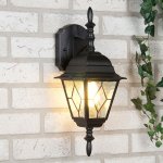 Уличный настенный светильник Vega D черный Elektrostandard