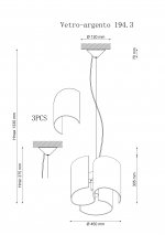 Светильник Lucia Tucci Vetro-argento 194.3