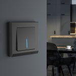 Рамка из поликарбоната на 1 пост Stark черный W0011808