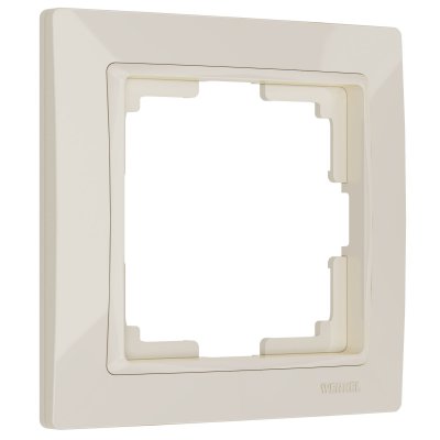 Рамка из поликарбоната на 1 пост Snabb Basic слоновая кость W0012003