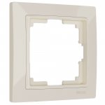 Рамка из поликарбоната на 1 пост Snabb Basic слоновая кость W0012003