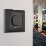 Рамка из поликарбоната на 1 пост Fiore черный W0012208