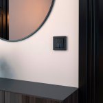 Рамка из поликарбоната на 1 пост Hammer черный W0012408