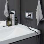 Рамка из стекла на 2 поста Favorit серый W0021115