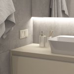 Рамка из поликарбоната на 2 поста Stark слоновая кость W0021803