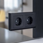 Рамка из поликарбоната на 2 поста Stark черный W0021808