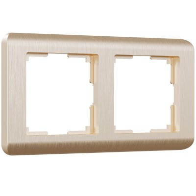 Рамка из поликарбоната на 2 поста Stream шампань W0022111 Рамка из поликарбоната на 2 поста Stream шампань W0022111