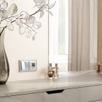 Рамка из поликарбоната на 2 поста Fiore серебряный W0022206