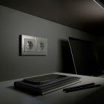 Рамка из поликарбоната на 2 поста Hammer серебряный W0022406