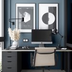 Рамка из металла на 2 поста Platinum черный W0022608