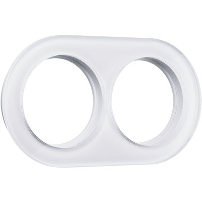 Рамка из стекла на 2 поста белый W0025101