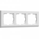 Рамка из поликарбоната на 3 поста Stark белый W0031801