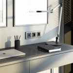 Рамка из поликарбоната на 3 поста Stark серебряный матовый W0031865