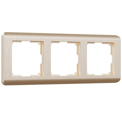 Рамка из поликарбоната на 3 поста Stream шампань W0032111 Рамка из поликарбоната на 3 поста Stream шампань W0032111